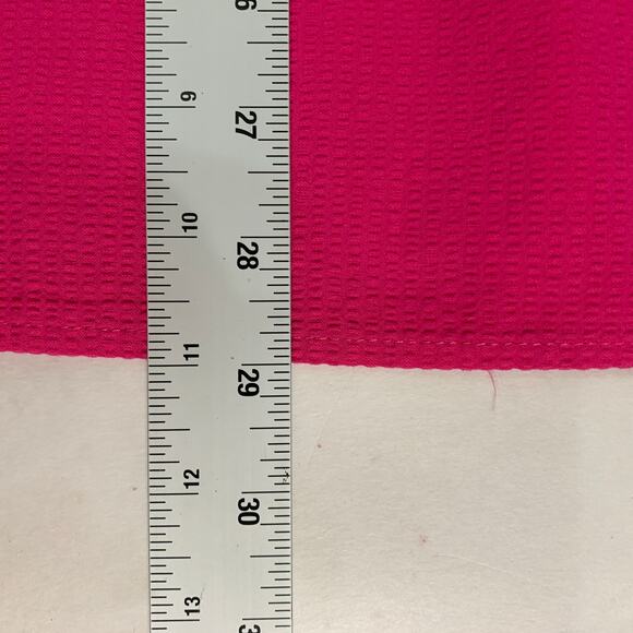 Janie and Jack 10 Girls Fuchsia Pink Puff Sleeve Seersucker Party Dress - Picture 7 of 8